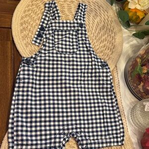 Blue Checkered Kids Overalls.New without tags.